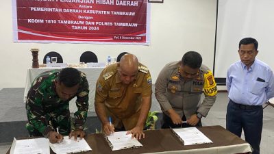 Pemda Tambrauw Hibahkan Rp 4 M ke Polres-Kodim